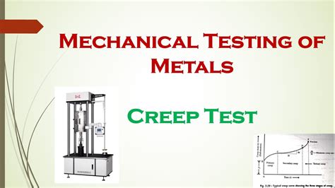 creep testing procedure